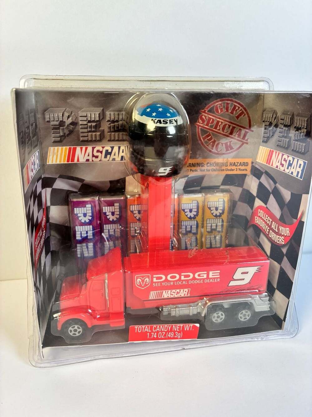 PEZ Candy & Dispenser, NASCAR 1 Set